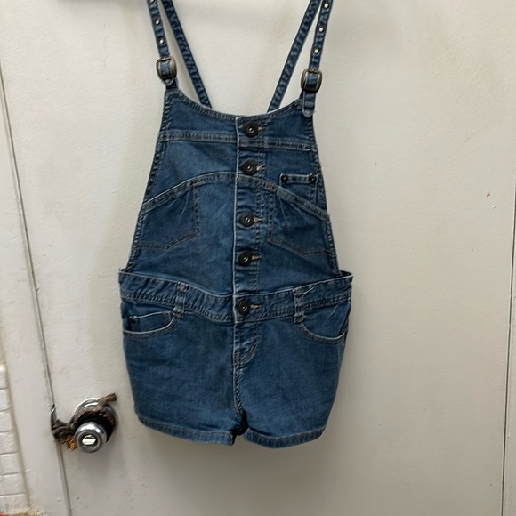 ZD Premium  Jean Shorts Overalls Size 1 - Picture 4 of 14